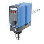 EUROSTAR 40 digital. Electronic overhead stirrer. IKA®. Speed(rpm): 0/30-2000. Stirring volume (L): 25. Viscosity (mPas): 30000. Torque max (Ncm): 40. Dim. HxWxD (mm): 86x248x208. Weight (Kg): 3.9. Digital speed display