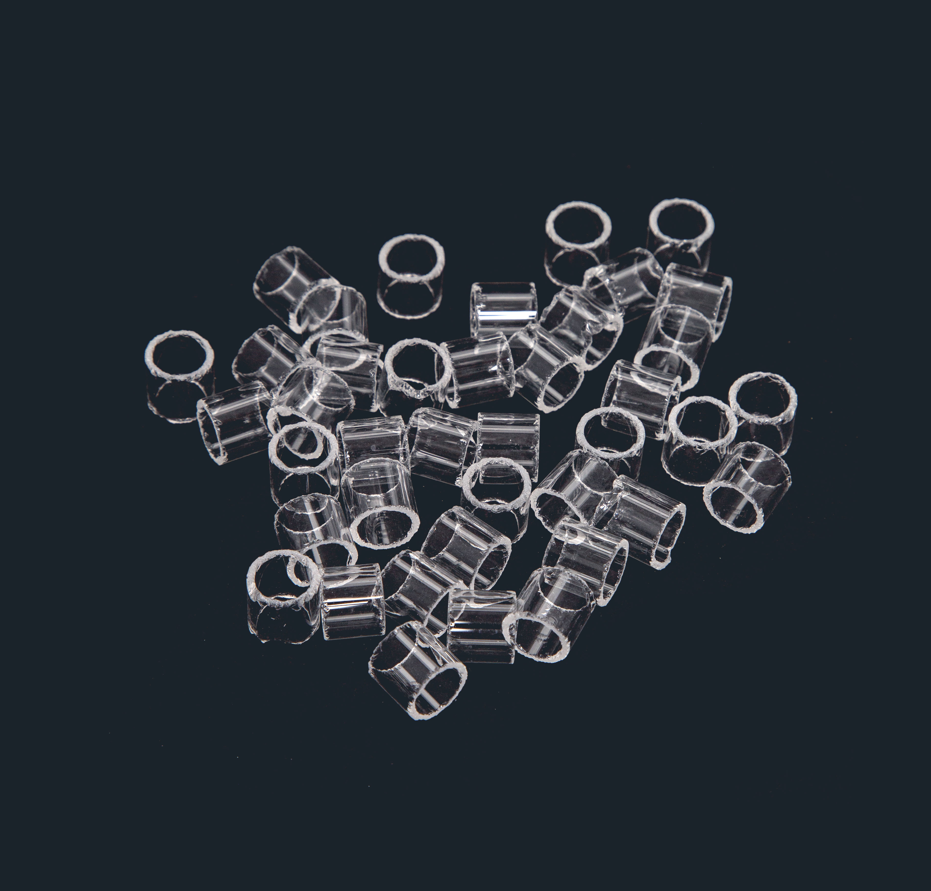 Rashing rings, column packings. SCHARLAU. Measures (mm): 10x10. Bag weight  (g): 150