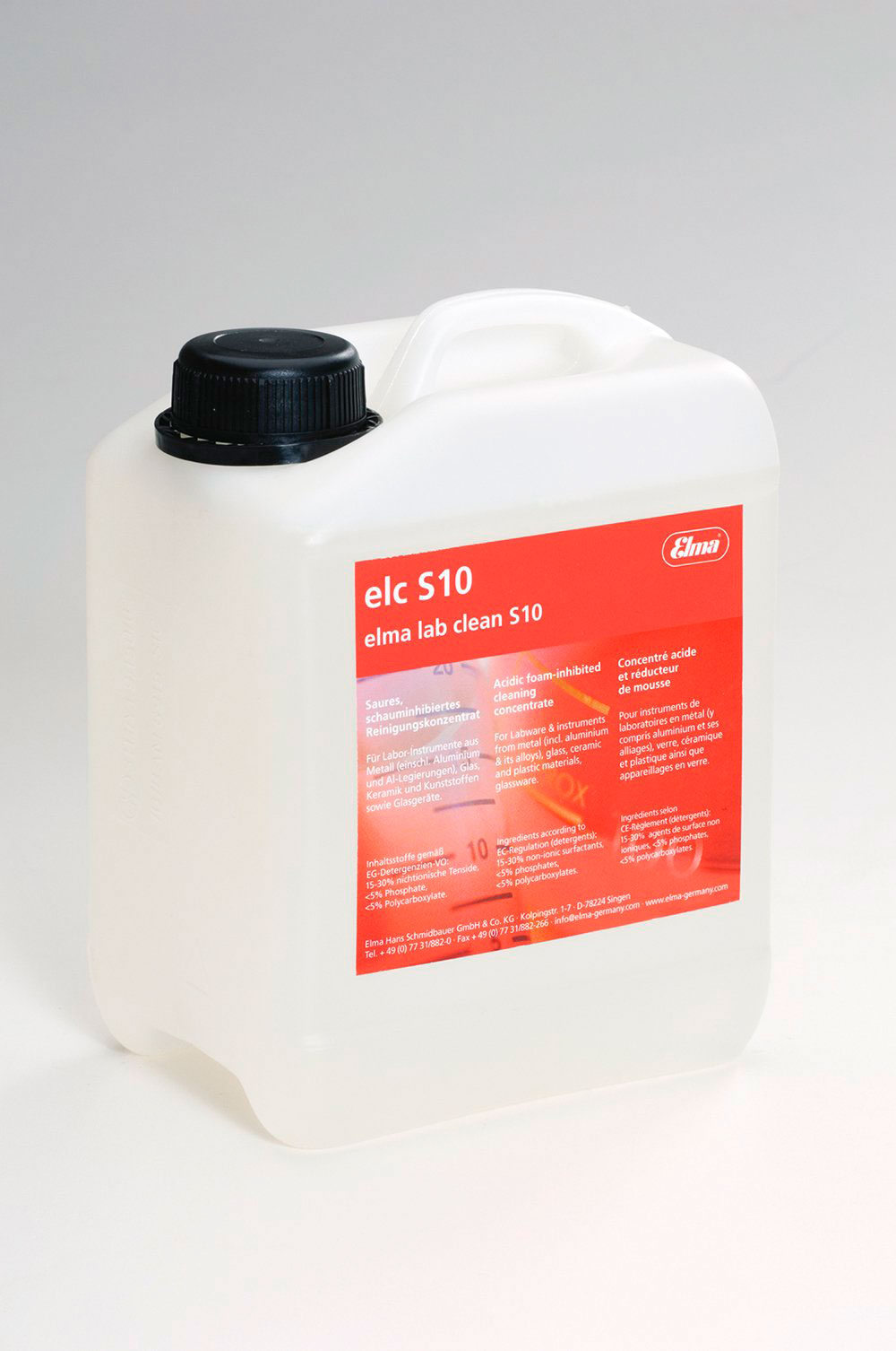 Solución limpiadora. ELMA. Elma Lab Clean S10. Volumen (l) 1 Scharlab