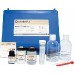 Tiras reactivas semi-cuantitativas QUANTOFIX® Arsénico Sensitive. MACHEREY-NAGEL. Rango de medida visual: 0 - 0,005 - 0,01 - 0,025 - 0,05 - 0,1 - 0,25 - 0,5 mg/L As3+/As5+. Método: Método de Gutzeit modificado. Viraje de Color: blanco a amarillo-marrón