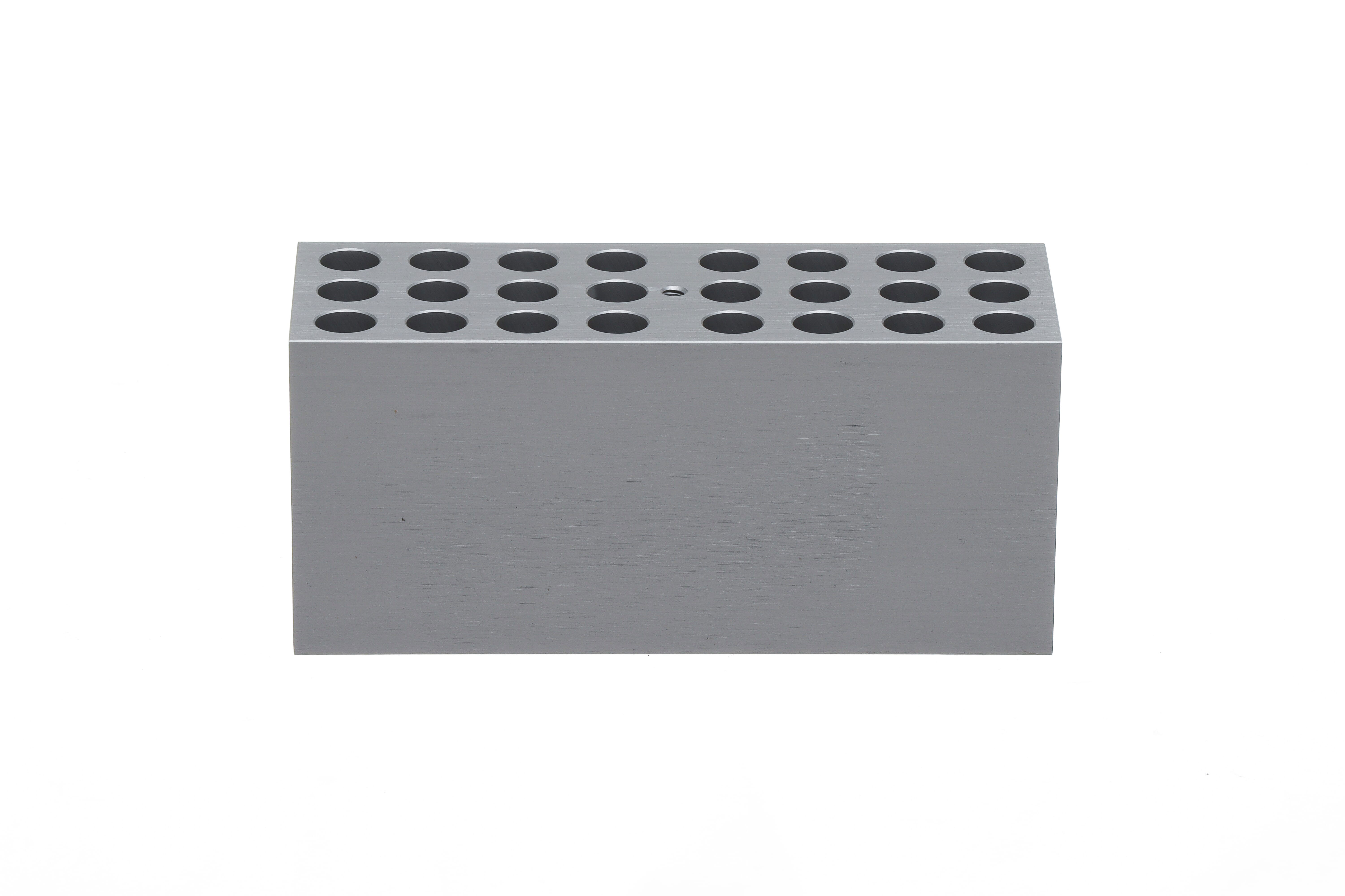 Interchangeable block for 24 x 1.5ml microcentrifuge tubes, 35mm hole depth, Ø10.8mm. GRANT. Accessory. QB Dry block heaters. For model: QBD1, QBD2, QBD4, QBH2