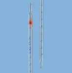 Pipetas graduadas BLAUBRAND®. Clase AS. Capacidad (ml): 5. División (ml): 0,05. Límite de error (± ml): 0,030