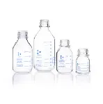 DURAN® pressure plus+ GL 45 Laboratory Bottle, protect+, plastic safety coated, without screw cap and pouring ring, 1000 mL