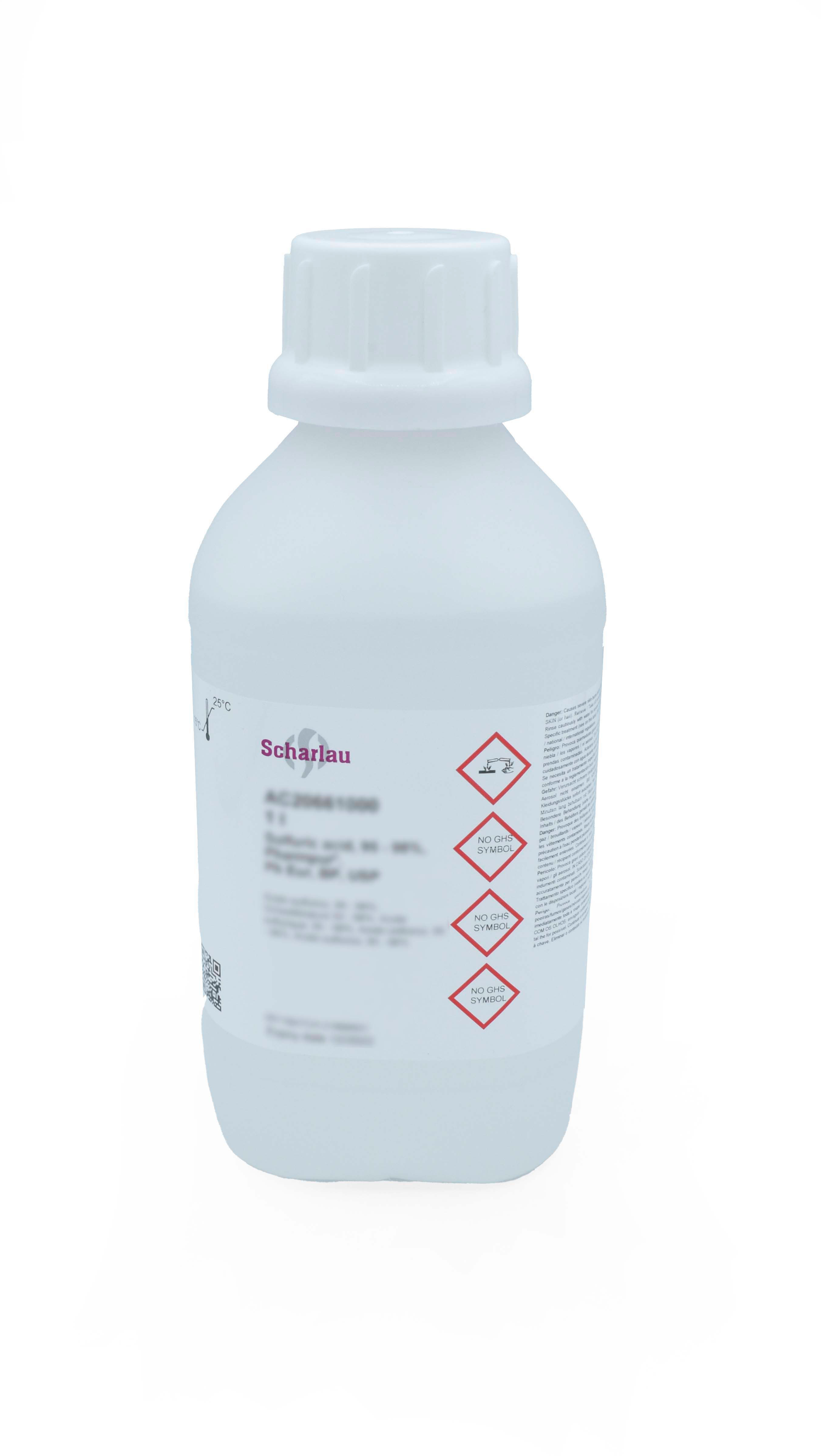 Sulfuric acid, 95 - 98%, Pharmpur®, Ph Eur, BP, USP, packed in HDPE bottles