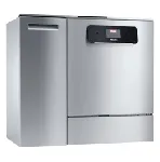 Lavadora laboratorio PLW 8683 CD SEE SST DC5 CM, con dosif. det. líquido, DryPlus, superv. de la conductividad y monitorización. MIELE. Capacidad: 64 vidrios de cuello estrecho o 196 tubos/viales o 128 frascos o 98 pipetas. Bomba dosificadora para detergente líquido. Carro modular y sistema EasyLoad. Display táctil: M Touch Flex. Conexión en red a través de WiFi. Secado con aire caliente eficiente DryPlus. Superv. de la conductividad y monitorización. Medidas externas AlxAnxPr (mm): 835x898x695