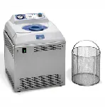 Semiautomatic autoclave MICRO 8, MED 12 and MED 20. J.P. SELECTA. Model: Med 12. Cap. (l): 12. Temp. (¼C): 121-134. Pressure (bar): 1 and 2. Regulation: Pressure. Position: Desktop Vertical. Dim. HxWxD (cm): 46x38x38