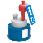 Safety Cap I, Ø 4,76  for GL45. Connectors (mm OD): 1x4,75mm (3/8'). SCAT®. Safety Caps: safe solvent extraction. GL45 screw caps for the preparative HPLC and air valve