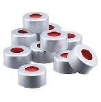 Cap. Aluminium with septum PTFE/silicone. For Crimp Top 2ml Vial 12x32mm, Wide Opening