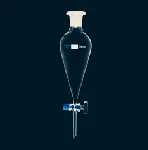 Separating funnel, conical, with glass plug. SCHARLAU. Cap. (ml): 250. Socket: 29/32