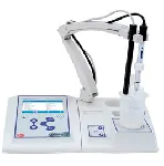 Benchtop conductimeter COND 80 PRO. XS. Magnetic stirrer with arm. Cell: VPT 1 conductivity cell in Platinum glass with built-in temperature probe. 1413 µS and 12.88 mS solutions. Datalogger, Datalink software and USB keyboard. Measurement range: COND 0.00 to 1000 mS. TDS 0.1 mg/L to 500.0 g/L. Salinity 0.01 to 100.0 ppt . Temp. -20 to 130.0 ºC. Resistivity: 1-10 mO.