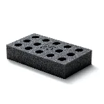 14 positions sample rack for test tube 25 mm of diameter. For models: MULTI-TX5 Digital. VELP®. Accessory for Vortex