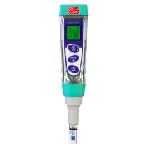 Pocket pH and redox tester. XS. Model: PXT4. Sensor: Replaceable. pH range: -2.00 to 16.00. Resolution (pH): 0.01. Accuracy: ± 0.01. Dimensions (mm): 40x200. Weight (g): 110. Complete with cardboard carrying case, pH 7 and pH 4 buffer solutions, 475 mV redox, carrying strap, and paper.
