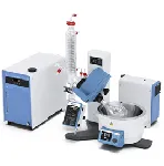 Evaporador rotativo RV 8 V Starter Solution. IKA®. Rango de velocidad (rpm): 5-300. Elevador: Manual. Rango temperatura baño (ºC): temp. amb. a 180. Dimensiones AnxAlxPr (mm): 510x490x345. Incluye: RV 8 FLEX, refrigerante vertical RV 10.1 , Controlador de vacío universal VC 10 lite, bomba vacío VACSTAR lite, varilla RV 8.3, Refrigerador de recirculación RC 2 lite, Tubo flexible RV 10.5005, cable PC 1.3