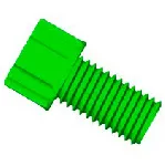 Gripper conector PP 1/4'-28 for 1/16' D.E. Green. DIBA OMNIFIT