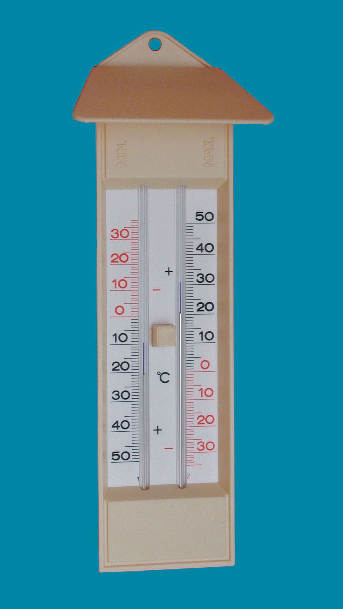 Termometri murali di massima e minima, indice manuale. SCHARLAU