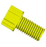 Gripper conector PP 1/4'-28 for 1/16' D.E. Yellow. DIBA OMNIFIT