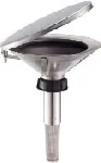 Stainless steel safety funnel for plastic canisters. RÖTZMEIER. Low size. DIN: 50. Height (cm): 7