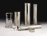 Container for pipette sterilization. AISI 304 Stainless steel. HeightxØ (mm):400x130