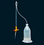 Automatic burettes. SCHARLAU. Autoburet according Schilling and plastic bottle with 500ml. Cap. (ml): 25. Graduation (ml): 1/10