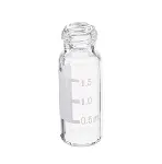 Clear snap top vial with write-on spot 12x32mm