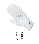 Dyneema gloves® with polyurethane coating. JUBA®. Model: DY004. Size: L. Finish: Rec. palm PU. Colour: White. Depth: Gauge 13. Large (cm): 25