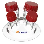 Tapa de 5 bocas DN100 - 1xB19 2xB24 1xB29 1xB34. RADLEYS. Reactor-Ready