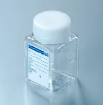 Sterile PET Bottle, wide neck without  thiosulfate for water sampling. Capacity (mL): 125. Material: PET body, HDPE cap. Cap diameter (mm): 50. Mouth diameter (mm): 46,5. Colour: transparent body, neutral cap.