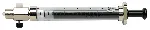 Luer lock syringe with valve. SGE. Volume: 100ml. Model: 100MR-VLLMA-GT. Valve: Push-button. Replacement plunger (u.): 000312176. Replacement valve (u.): 032-031910