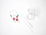 Kit de reactor para Reactor-Ready Filter (camisa simple, 1.000 ml, DN150). RADLEYS. Kits de reactores de filtración para el Reactor-Ready Filter (incluyen el reactor de vidrio de filtración, la varilla de agitación de PTFE de turbina, la sonda de temperatura de PTFE y el adaptador para la sonda). Reactor-ReadyTM Filter