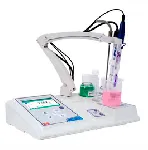 Benchtop multiparameter PC 8 PRO. XS. Magnetic stirrer with arm. Probe: Without sensor (pH), 2301TN with built-in temperature probe (cell). Cable BNC. pH and Cond solutions. Datalogger, software Datalink. Measurement range: pH -2.00 to 16.00. COND 0.0 to 500 mS. TDS 0,1 mg/L to 100,0 g/L. Salinity 0.01 to 100.0 ppt.Temp. -10 to 110.0 ºC. mV ± 2000 mV.