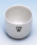 Porcelain incinerating dish. HALDENWANGER. Cylindrical. Ø (mm): 60. Height (mm): 31. Cap. (ml): 60