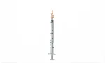 Insulin Sterile plastic syringe with needle 100 UI, needle: 0,5x16 mm. Volume (mL): 1