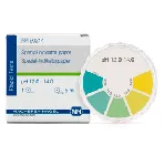 Papeles indicadores pH universales y especiales. pH 12,0 - 14,0. MACHEREY-NAGEL. Referencia de Recambio: MNG-090234. Rango de medida: 12,0 - 12,5 - 13,0 - 13,5 - 14,0. Presentación: Carrete: 5 m largo, 7 mm ancho