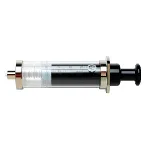 Jeringa Gas Tight. SGE. Aguja recambiable. Vol. (ml): 10ml. Long. aguja (mm): 50. Gauge: 23. Ø ext. (mm): 0,63. Tipo punta: Biselada. Modelo: 10MDR-GT. Aguja rec. (5 u.): 032-031516. Émbolo rec. (u.): 032-031862