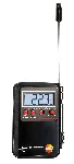 Mini alarm thermometer. TESTO. Description: Mini thermometer, battery included. Measuring range: -50 to +150°C. Accurancy: ±1°C (-10 to +100°C), ±2°C (remaining range). Length probe (mm): 120