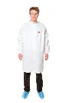The 3M™ Lab Coat 4440 is made of the same microporous PE laminated material as the Type 5/6 3M™ Protective Coverall 4535. Size XL