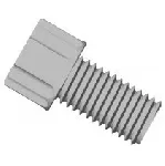 Gripper conector PP 1/4'-28 for 1/16' D.E. Grey. DIBA OMNIFIT