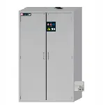Armario de seguridad para productos inflamables UNE EN 14470-1. ASECOS. Modelo: S90.196.120.WDAS. Construcción armario: Alto, 2 puertas. Color cuerpo: Gris claro. Equipamiento: Cuerpo sin equipamiento interior, con mecanismo de bloqueo de puertas. Carga máx (kg): 600. Dim. AnxAlxPr (mm): 1196x1968x616. Peso (Kg): 420