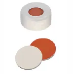 Snap-top cap white PTFE/red silicone septa