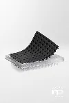 Silicone sealing mats. NERBE-PLUS. Plates: 96 PCR-plates. Type of wells: Round. Colour: Black. Sterility: PCR Ready
