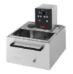 Heating baths with stainless steel tank KISS. HUBER. Type: KISS 212B. Temp. range (ºC): (-30)* 25 to 200. Heating power (kW): 2. Volume (l): 12. Opening (mm): 290x152. Depth (mm): 150. * Auxiliary cooling device required.