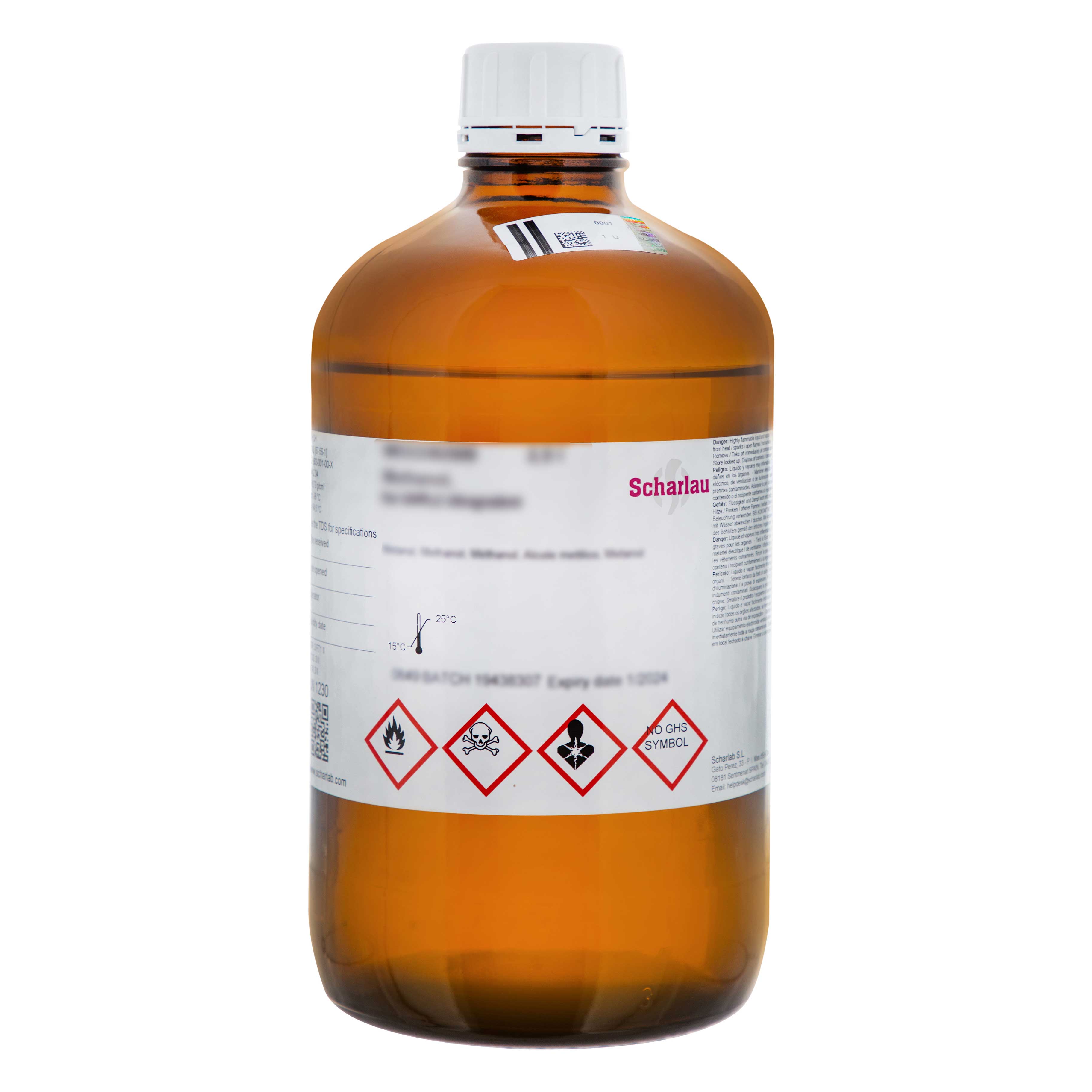 2-Methiltetrahidrofurano, estabilizado con 0,015% aprox. de 2,6-Di-terc-butil-4-metilfenol (BHT)