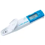 LAQUAtwin pocket pH meter, model pH-33. HORIBA. Minimum sample volume: 0.1 mL (0.05 mL with sampling sheet B). pH range: 0.0 - 14.0. Resolution (pH): 0.01. Accuracy (pH): ±0.1. Calibration points: 5. Temperature resolution: 0.1. Dimensions (mm): 164x29x20. Includes: pH 4.01 calibration solution (14 mL), pH 7.00 calibration solution (14 mL), 2 CR2032 batteries, 1 syringe, instruction manual and quick start guide, storage case.