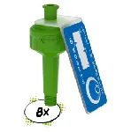 Air valve, GreenLine, UNF 1/4' 28G, service life 6 months. SCAT®. Suitable for PFAS analysis of polyfluorinated chemicals (formerly PFCs) according to DIN 38407-42 or 38414-14.