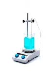 Hot Plate Stirrer AREX-6 Digital PRO with PT100 probe, support rod and clamp. Speed (rpm): 30-1700. Stirring volume (l): Up to 20. Temp. (ºC): Room temp. - 370. Ø plate (mm): 135. Power (W): 630. Weight (Kg): 2,6. Dim. WxHxD (mm): 160x105x28