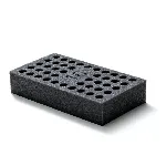 44 positions sample rack for test tube 16 mm of diameter. For models: MULTI-TX5 Digital. VELP®. Accessory for Vortex