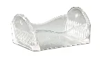 Staining rack, soda-lime glass. For 10 microscope slides 76 x 26 mm or any width up to 50 mm