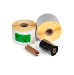 Self-adhesive paper and ink ribbon for thermal transfer for YDP30 printer. Sartorius