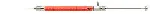 Varian/Bruker chromatography syringe. SGE. For Varian/Bruker 8035, 8100 and 8200. (AE: contains needle and plunger). Volume (µl): 1 (not for 8200). Needle: Replacement. Length (mm): 51. Gauge (E.D. mm): 26 (0,47). Tip: Conical. Model: 1BR-VA8X