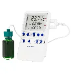 High-Accuracy Refrigerator/Freezer Thermometer. TRACEABLE. Temp. range (ºC): –50.0 to 70.0°C. Accuracy: ±0,1ºC. Resolution: 0,01ºC. Probes: 1 bottle. Calibration points: -40ºC, 0ºC and 50ºC